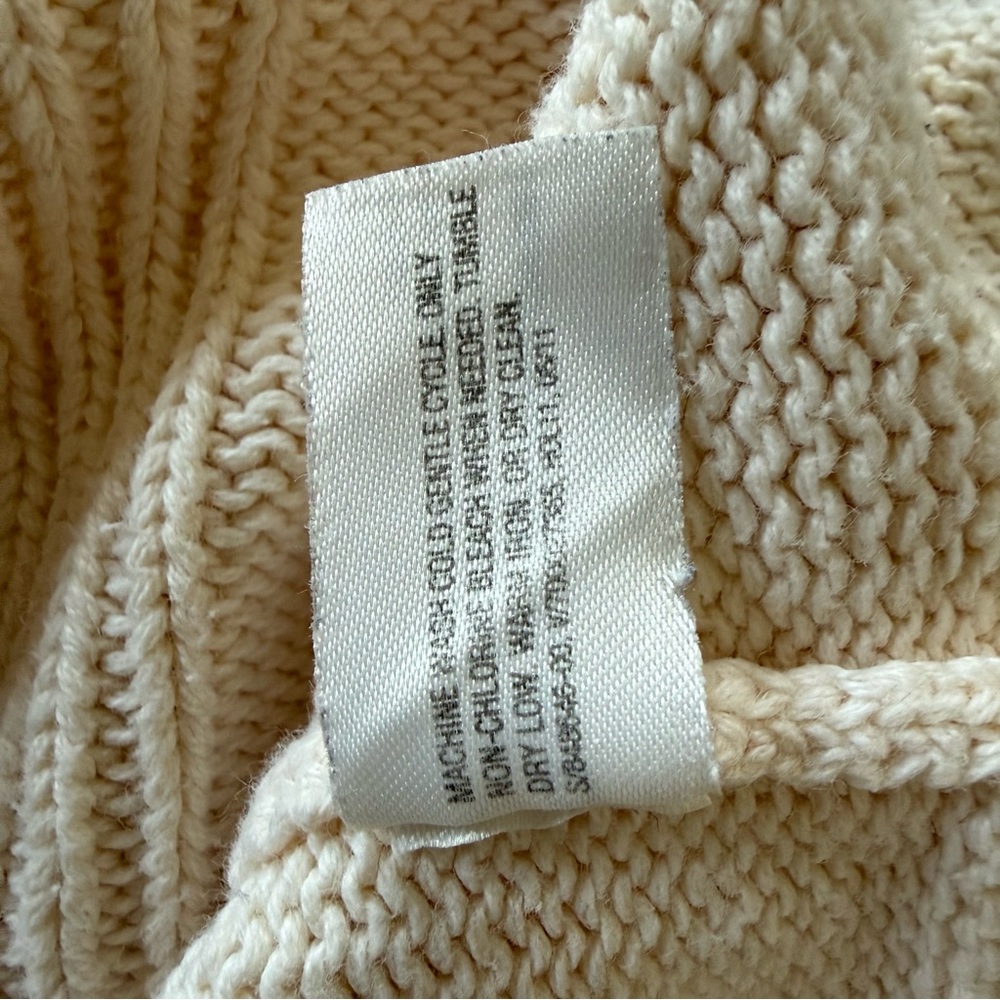 GAP Ivory Knit Sweater Turtleneck Dress for Kids Girl Toddler size 5 - Picture 6 of 6